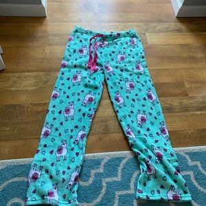 Llama pajama bottoms. Have not wore yet. Took tags off before trying them on